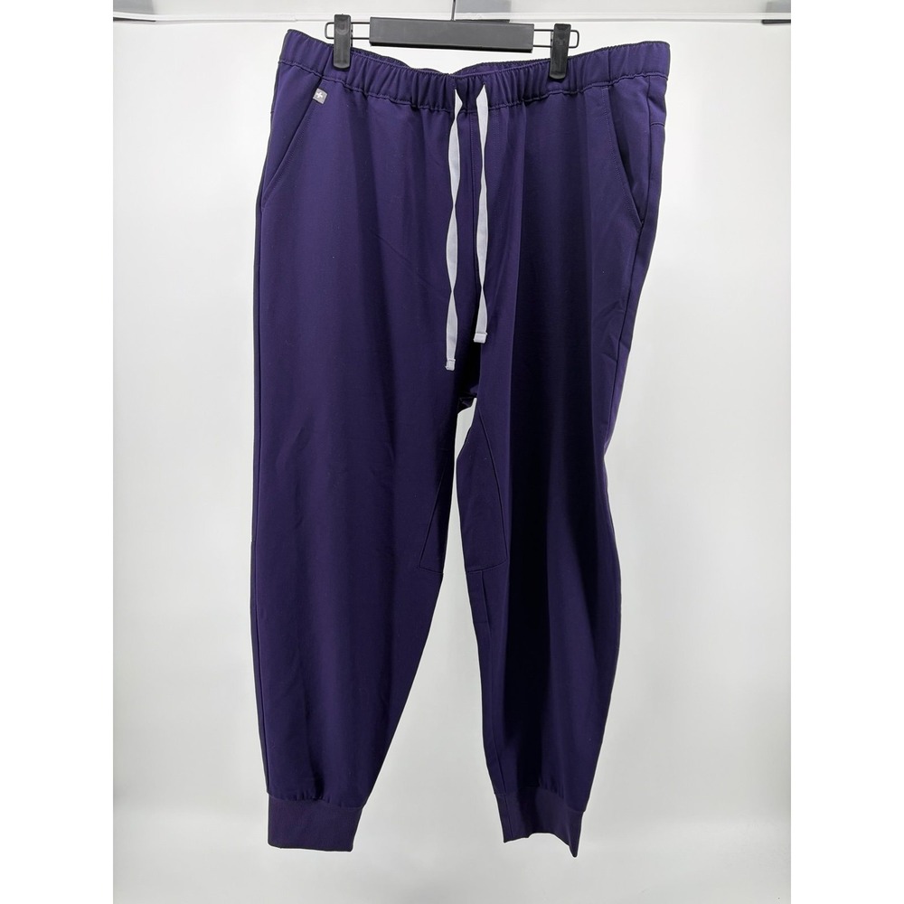 FIGS Scrub Pants, Purple Zamora Jogger‎ Technical Collection, Women's Size XLS